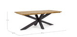 Gartentisch rechteckig 200x100 Carbon RT02 Palmdale - ZEN ZONE Furniture