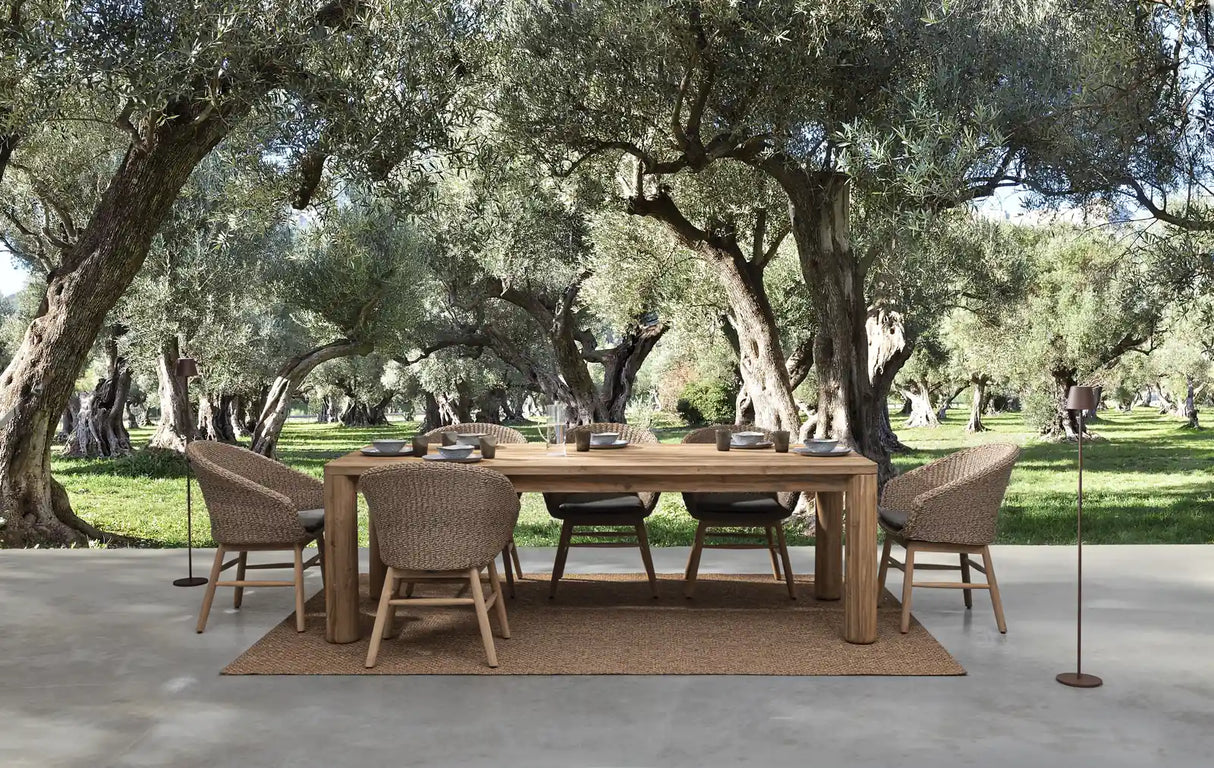 Gartenstuhl mit Armlehne und Kissen Genesis Abaca - ZEN ZONE Furniture