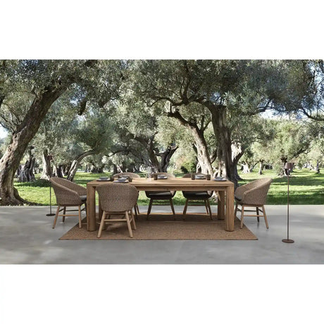 Gartenstuhl mit Armlehne und Kissen Genesis Abaca - ZEN ZONE Furniture