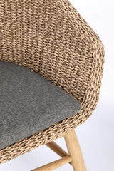 Gartenstuhl mit Armlehne und Kissen Genesis Abaca - ZEN ZONE Furniture