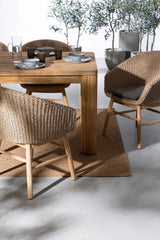 Gartenstuhl mit Armlehne und Kissen Genesis Abaca - ZEN ZONE Furniture