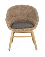 Gartenstuhl mit Armlehne und Kissen Genesis Abaca - ZEN ZONE Furniture
