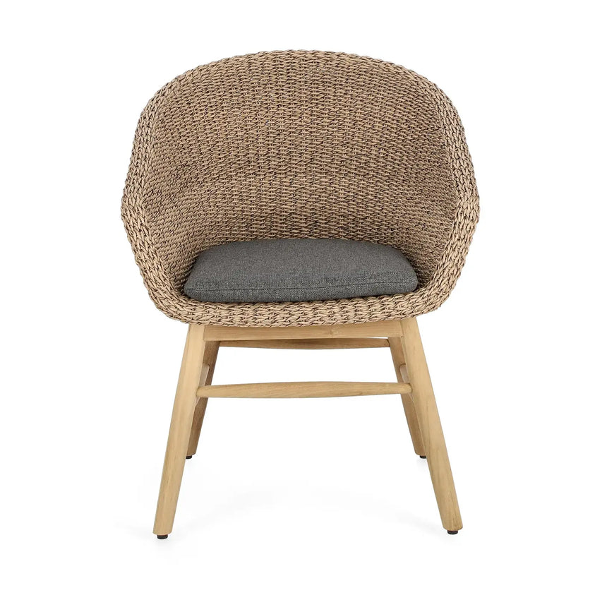 Gartenstuhl mit Armlehne und Kissen Genesis Abaca - ZEN ZONE Furniture