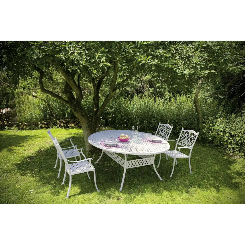 Ivrea Stuhl mit Armlehne Weiss - ZEN ZONE Furniture