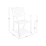 Ivrea Stuhl mit Armlehne Weiss - ZEN ZONE Furniture