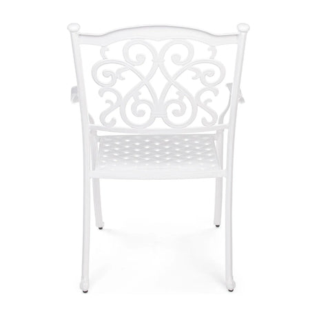 Ivrea Stuhl mit Armlehne Weiss - ZEN ZONE Furniture