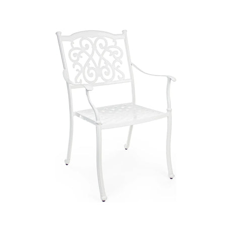 Ivrea Stuhl mit Armlehne Weiss - ZEN ZONE Furniture