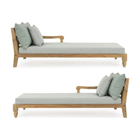 Bali Aqua Daybed Set 2 mit Kissen - FSC - ZEN ZONE Furniture