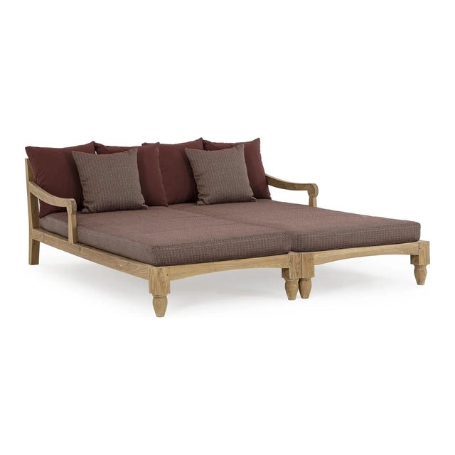 Bali Wein Daybed Set 2 mit Kissen - FSC - ZEN ZONE Furniture