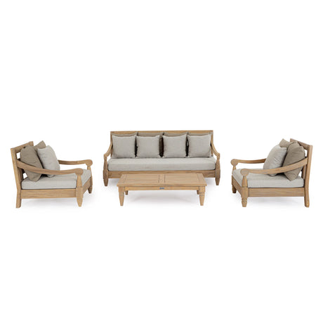 Outdoor Daybed mit Kissen Bali Natural - FSC - ZEN ZONE Furniture