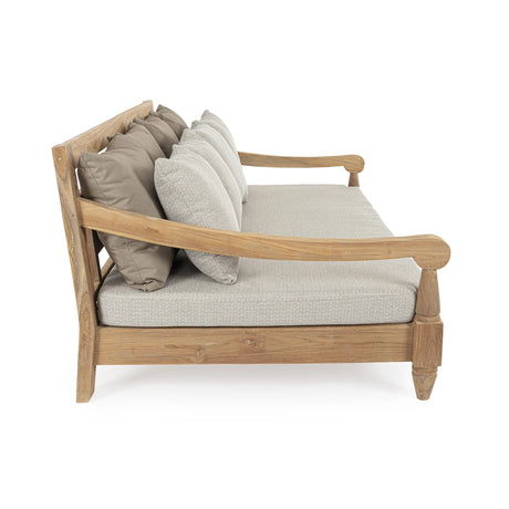 Outdoor Daybed mit Kissen Bali Natural - FSC - ZEN ZONE Furniture