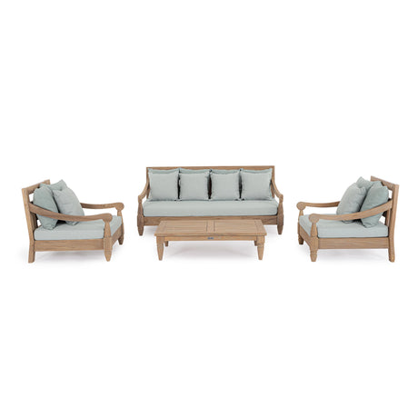 Outdoor Daybed mit Kissen Bali Aqua - FSC - ZEN ZONE Furniture