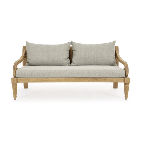 Garten-Sofa 2 bis 3-Sitzer mit Kissen Karuba Natural - FSC - ZEN ZONE Furniture