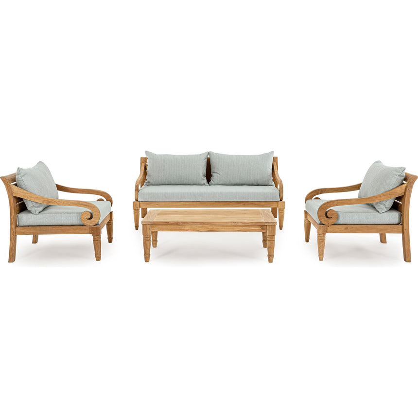 Outdoor Sofa 2-3 Plätze mit Kissen Karuba Aqua - FSC - ZEN ZONE