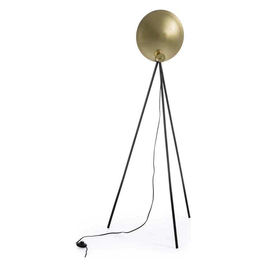 Design Stehleuchte Schwarz-Gold Höhe 156 cm - ZEN ZONE Furniture