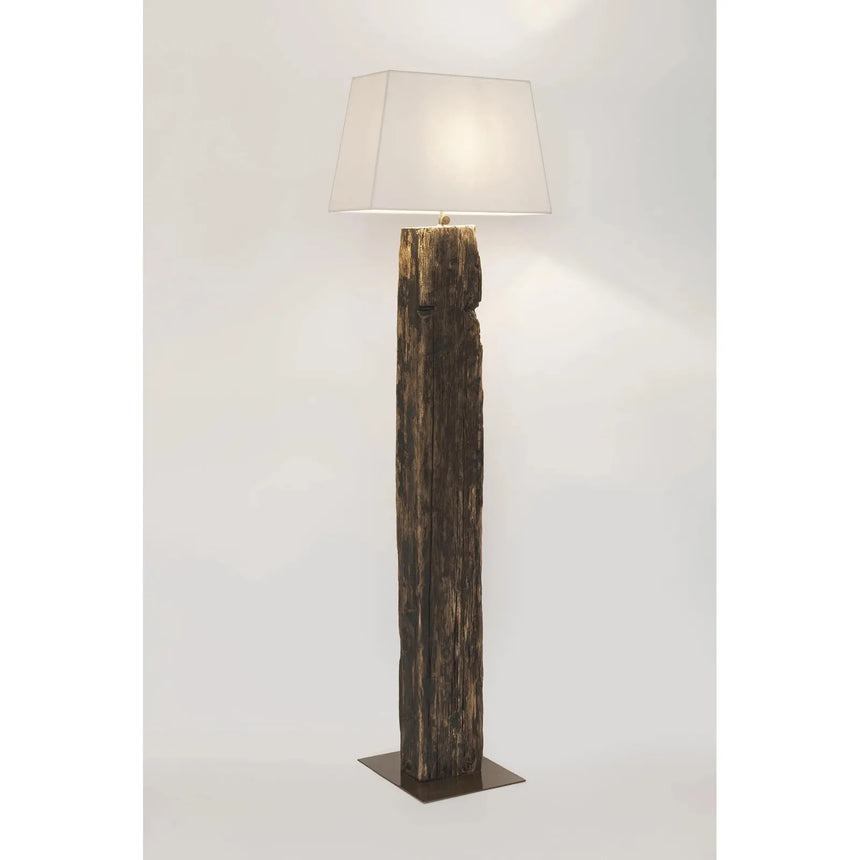 Hugo Stehleuchte Messing-Weiss Höhe 155 cm - ZEN ZONE Furniture