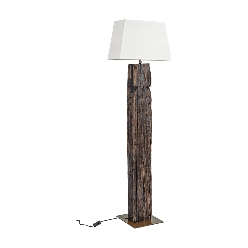 Hugo Stehleuchte Messing-Weiss Höhe 155 cm - ZEN ZONE Furniture