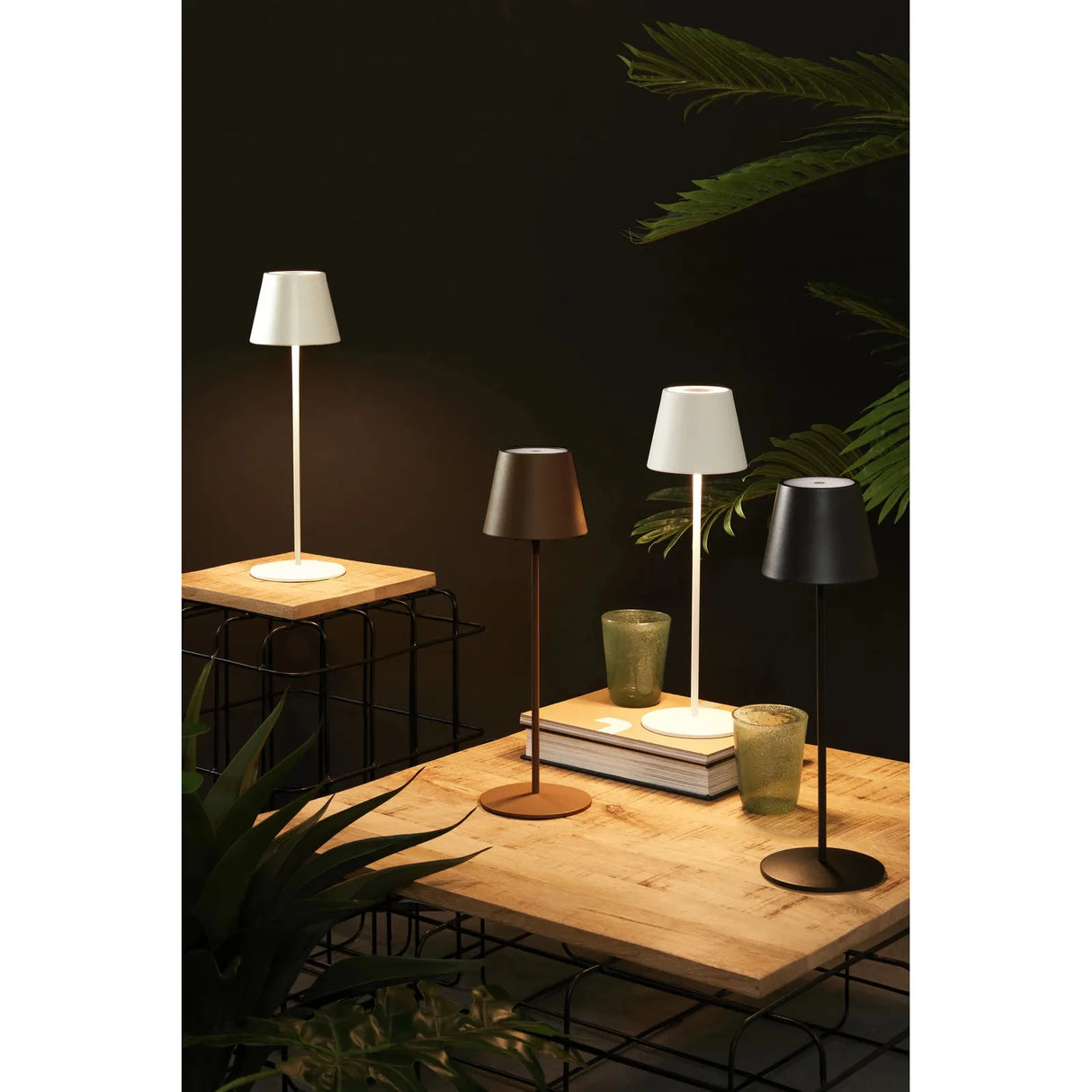 Etna Tischlampe LED Braun Höhe 38 cm - ZEN ZONE Furniture