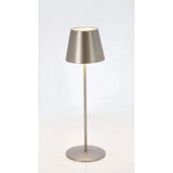 Etna Tischlampe Silber Leder Höhe 38 cm - ZEN ZONE Furniture