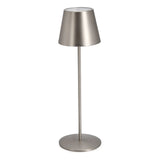 Etna Tischlampe Silber Leder Höhe 38 cm - ZEN ZONE Furniture