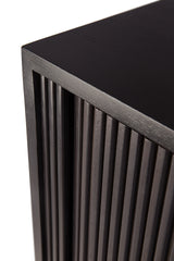 Roller Max Sideboard - lackiertes Teak - off black - 2 Schiebetüren - 168 x 45 x 80 cm - ZEN ZONE Furniture