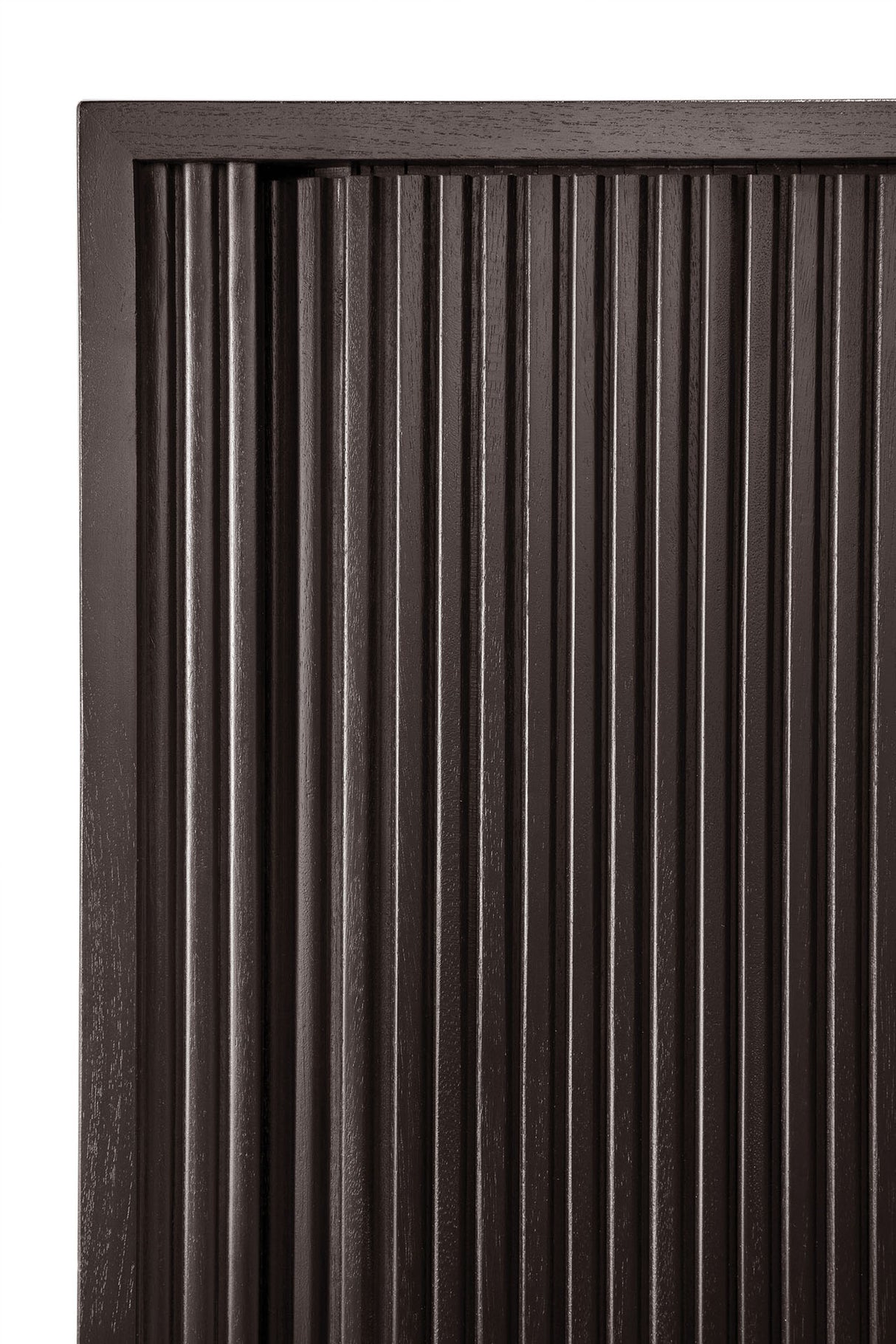 Roller Max Sideboard - lackiertes Teak - off black - 2 Schiebetüren - 168 x 45 x 80 cm - ZEN ZONE Furniture
