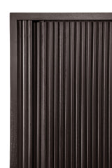 Roller Max Sideboard - lackiertes Teak - off black - 2 Schiebetüren - 168 x 45 x 80 cm - ZEN ZONE Furniture