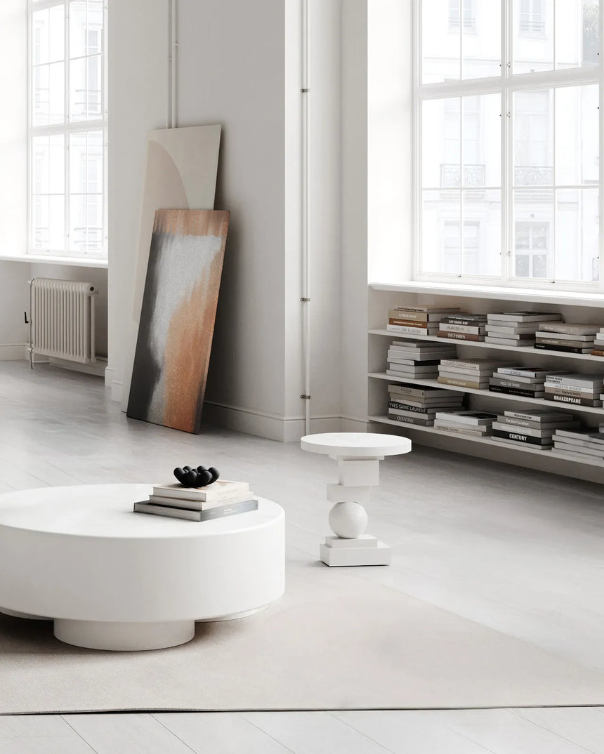 Artist Beistelltisch aus Faserbeton in Bone White von 101 Copenhagen – Bild 2