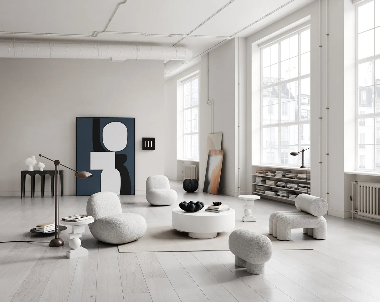 Artist Beistelltisch aus Faserbeton in Bone White von 101 Copenhagen – Bild 3
