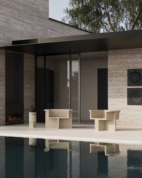 Beistelltisch Column aus Faserbeton in Sand von 101 Copenhagen – Bild 6