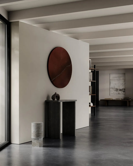 Beistelltisch Column aus Silberner Travertin von 101 Copenhagen – Bild 2