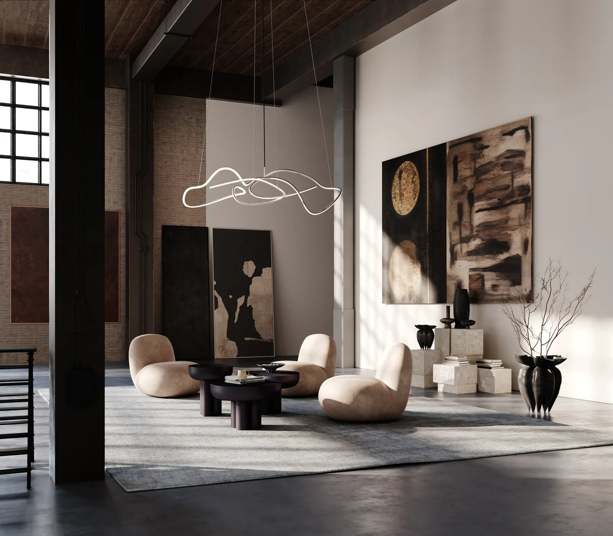 Beistelltisch Crown aus Aluminium, Beton oder Glas, Hoch von 101 Copenhagen – Bild 5