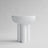 Beistelltisch Crown aus Faserbeton in Bone White, Hoch von 101 Copenhagen – Bild 1