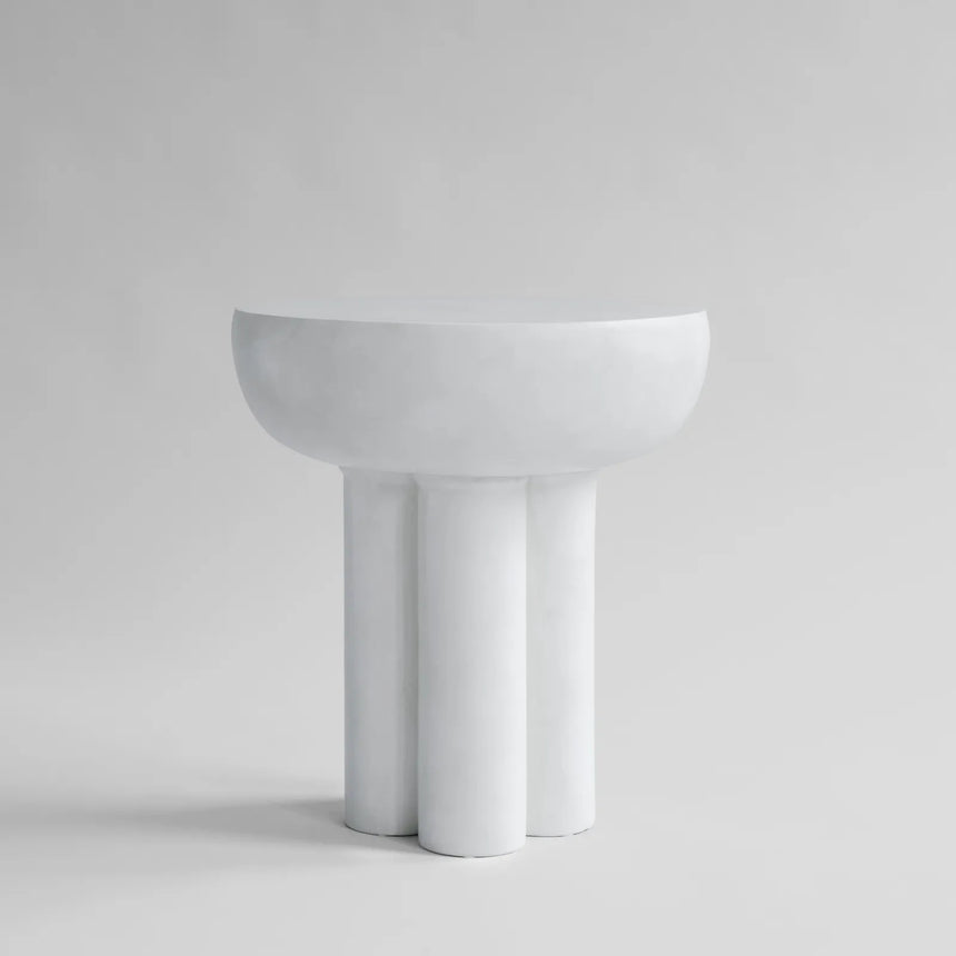 Beistelltisch Crown aus Faserbeton in Bone White, Hoch von 101 Copenhagen – Bild 1