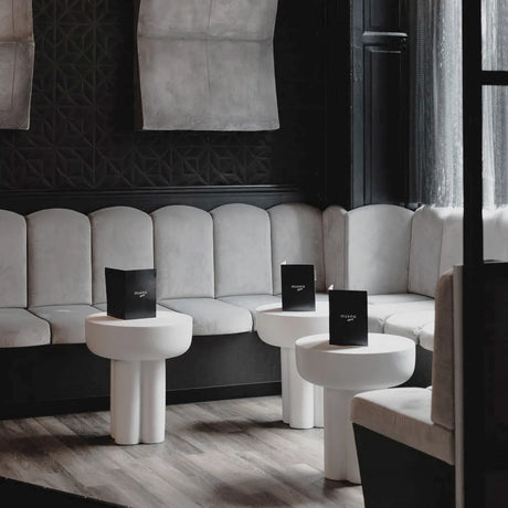 Beistelltisch Crown aus Faserbeton in Bone White, Hoch von 101 Copenhagen – Bild 2