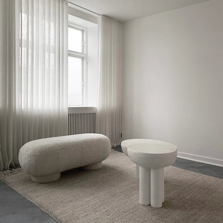 Beistelltisch Crown aus Faserbeton in Bone White, Hoch von 101 Copenhagen – Bild 3