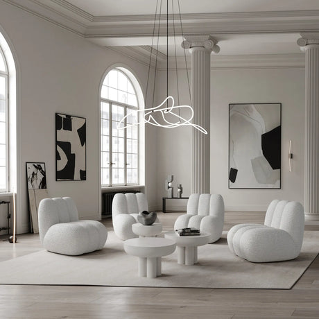 Beistelltisch Crown aus Faserbeton in Bone White, Hoch von 101 Copenhagen – Bild 6