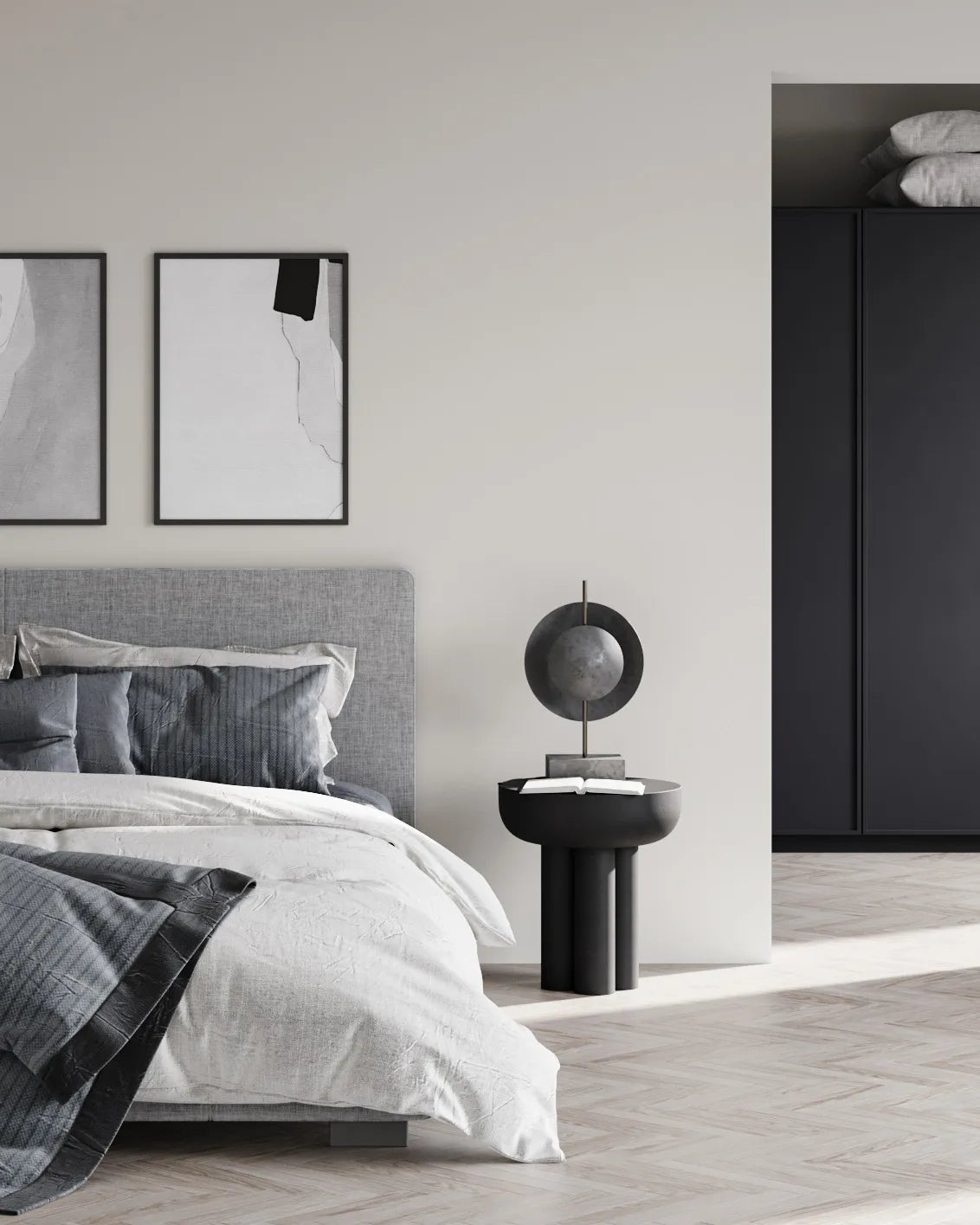 Beistelltisch Crown aus Faserbeton in Coffee, Hoch von 101 Copenhagen – Bild 3