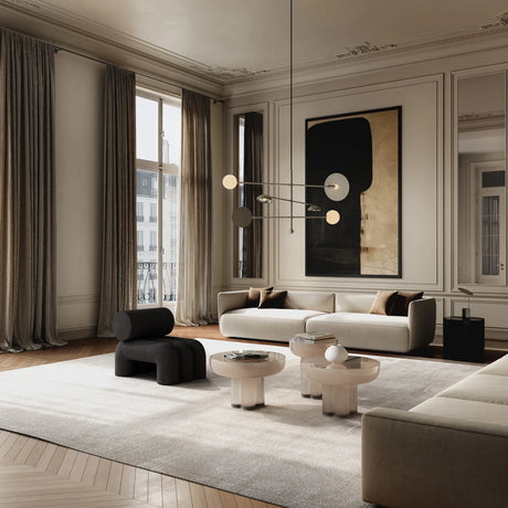 Beistelltisch Crown aus Glas in Smoked Desert, Hoch von 101 Copenhagen – Bild 2