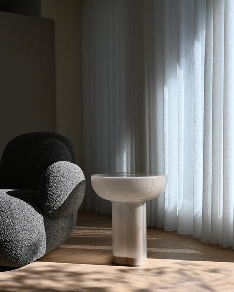 Beistelltisch Crown aus Glas in Smoked Desert, Hoch von 101 Copenhagen – Bild 4