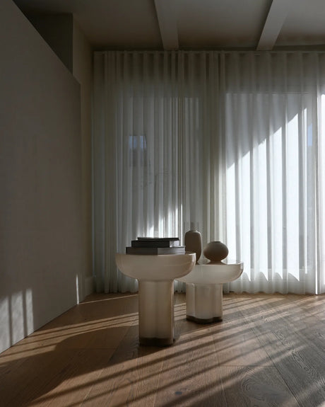 Beistelltisch Crown aus Glas in Smoked Desert, Hoch von 101 Copenhagen – Bild 6