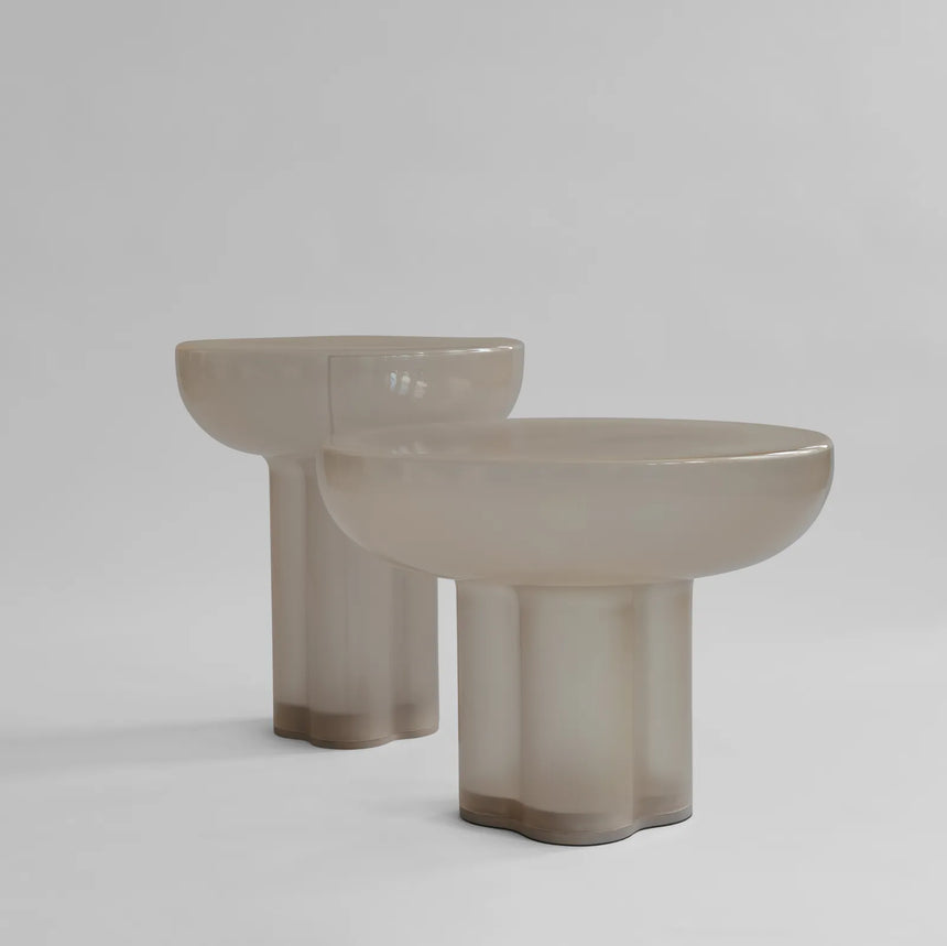 Beistelltisch Crown aus Glas in Smoked Desert, Hoch von 101 Copenhagen – Bild 8