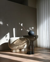 Beistelltisch Crown aus Glas in Smoked Forest, Hoch von 101 Copenhagen – Bild 2