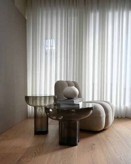 Beistelltisch Crown aus Glas in Smoked Forest, Hoch von 101 Copenhagen – Bild 8