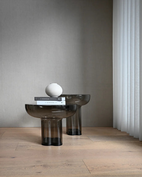 Beistelltisch Crown aus Glas in Smoked Forest, Hoch von 101 Copenhagen – Bild 9