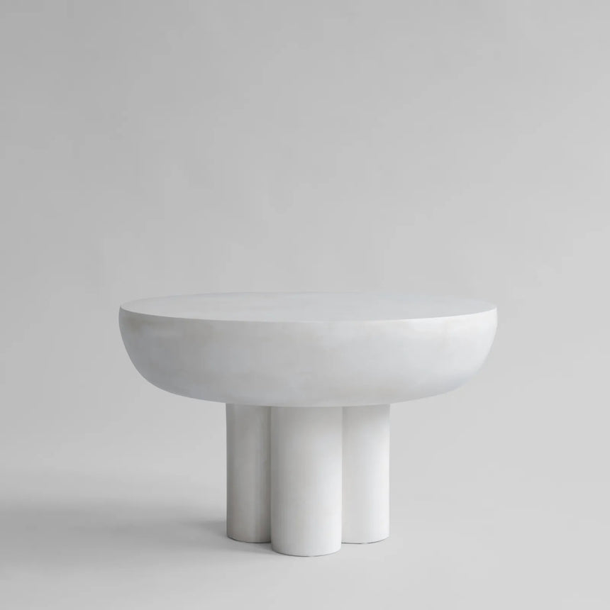 Couchtisch Crown aus Faserbeton in Bone White, Niedrig von 101 Copenhagen – Bild 1