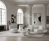 Couchtisch Crown aus Faserbeton in Bone White, Niedrig von 101 Copenhagen – Bild 2