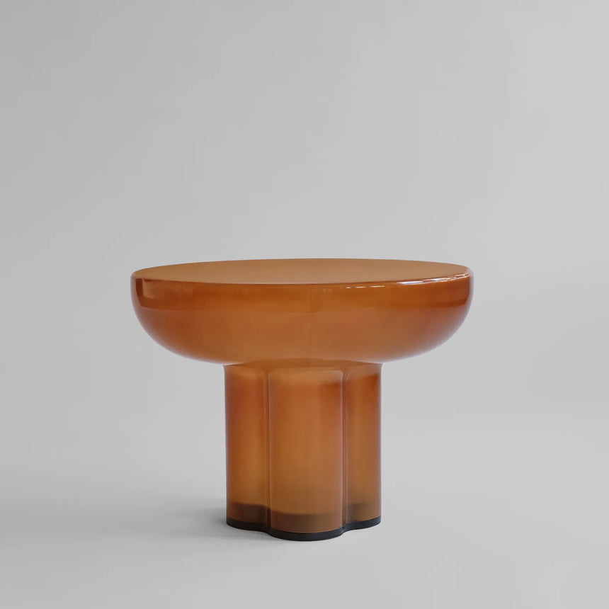 Couchtisch Crown aus Glas in Caramel, Niedrig von 101 Copenhagen – Bild 1