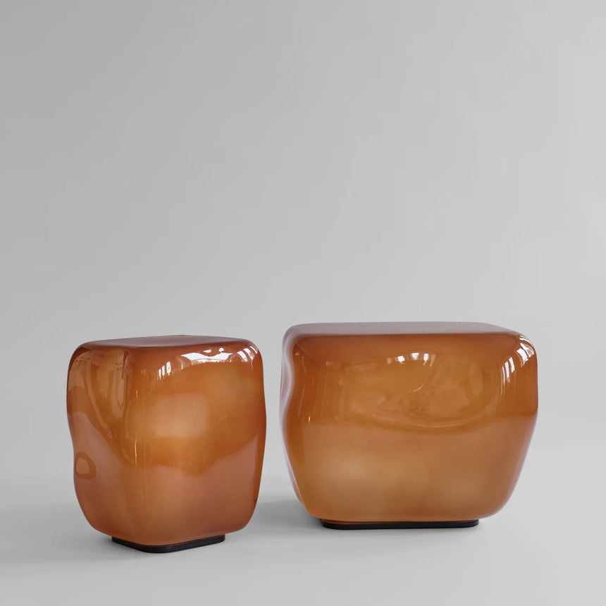 Couchtisch Ishi aus Glas in Caramel, Medio von 101 Copenhagen – Bild 3