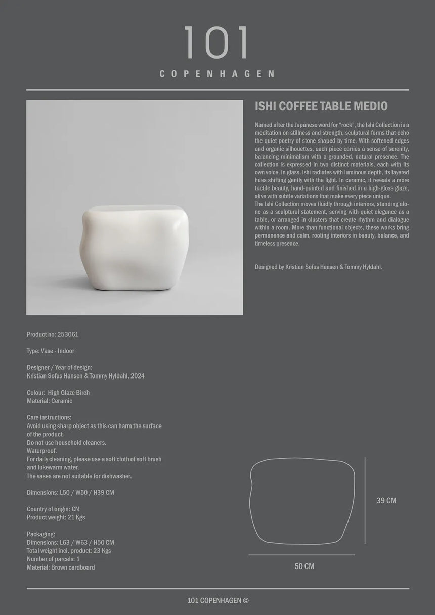 Couchtisch Ishi aus Glas oder Keramik, Medio von 101 Copenhagen – Bild 12